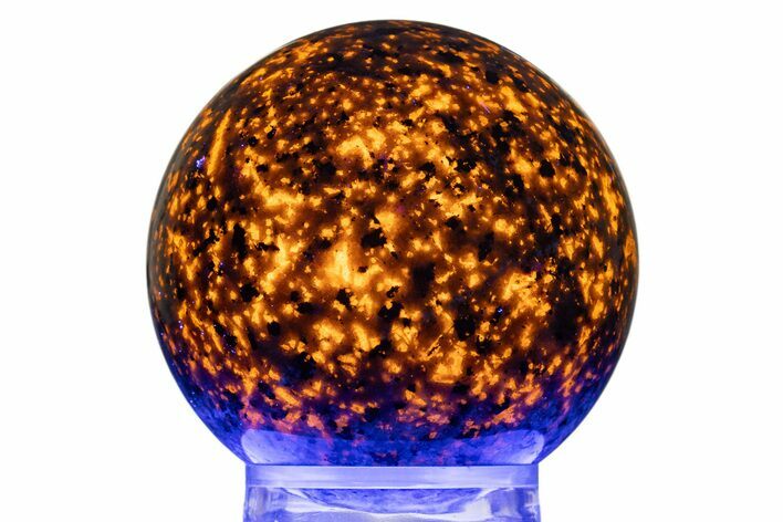 Highly Fluorescent Yooperlite Sphere - Michigan #308649